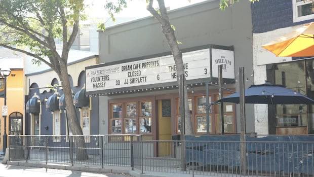 The Dream Cafe exterior on Front Street, Penticton